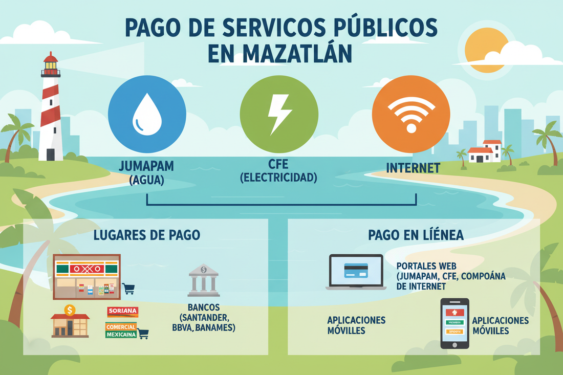 -Cómo pagar tu recibo de JUMAPAM, CFE e Internet en Mazatlán