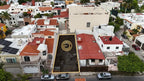 Vista aérea del lote en venta en El Dorado Mazatlán con frente a calle San Juan Capistrano