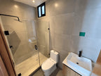 Segundo baño completo con regadera de cristal templado, Torre San Sebastián, Mazatlán