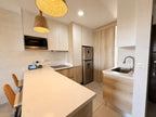 Cocina integral con barra departamento Palmilla Residencial Mazatlán